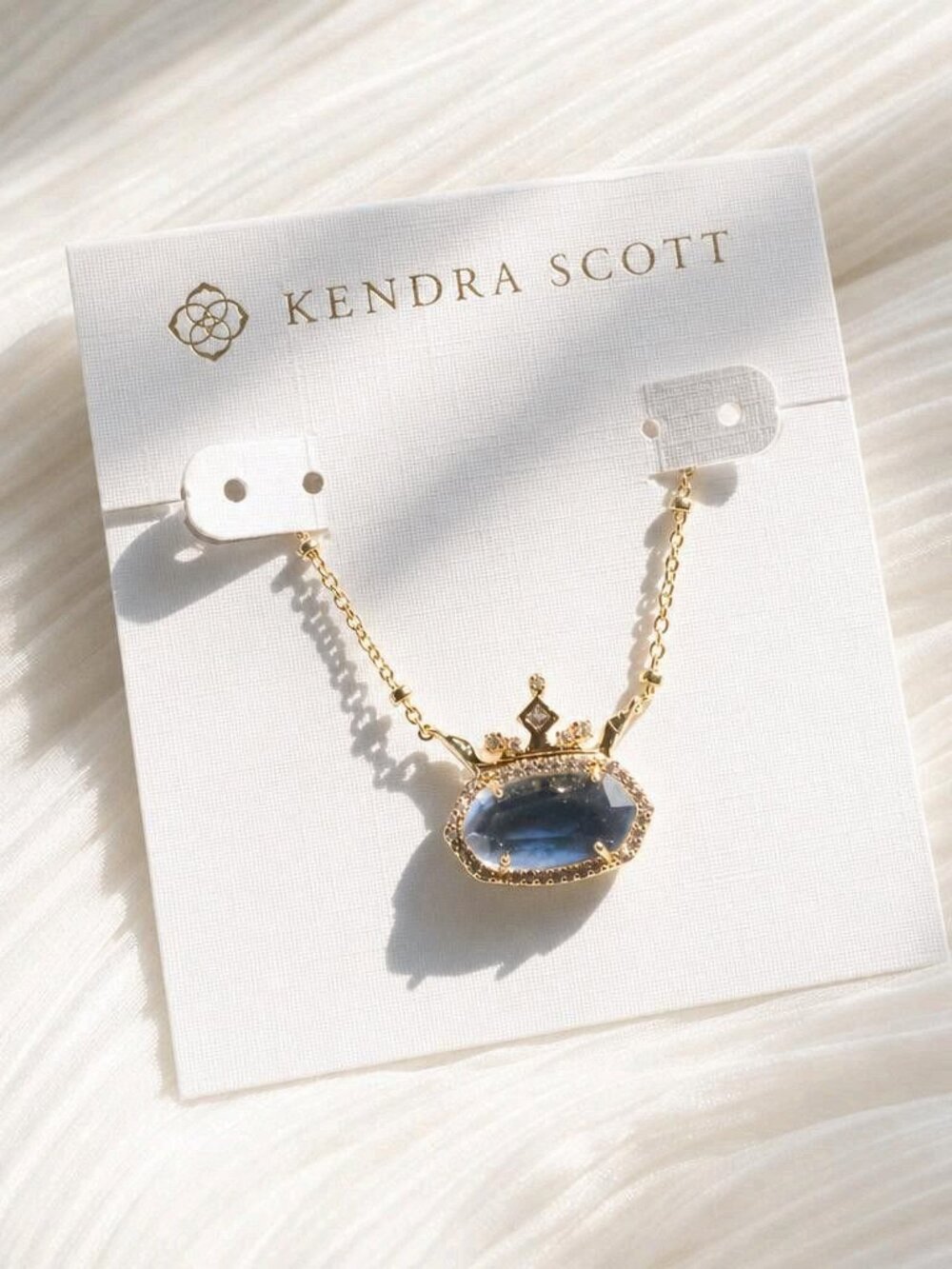 Kendra Scott Disney Elisa Kind Necklace, Gold, Blue Mother of Pearl